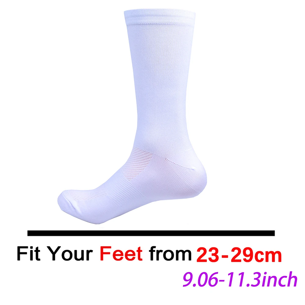 2027 White UAE Cycling Socks Non Slip BORAFUL Soccer Socks Cushioned Breathable Running Yoga Basketball Bike Sports Grip Socks view 2