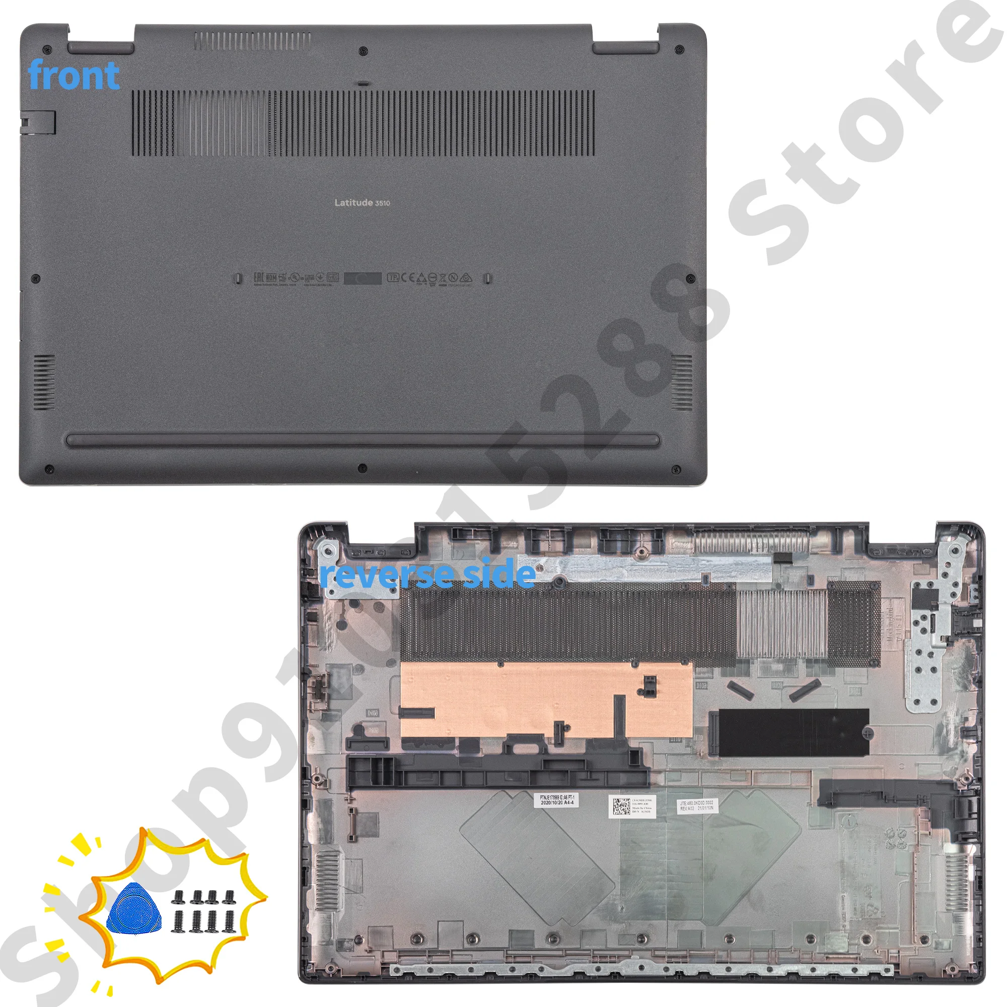 Abdeckung Für Latitude E 3510 3510 Laptop LCD Back Cover Oben Hinten Deckel Bildschirm Zurück Abdeckung Vordere Lünette Rahmen Lünette Oberen Unten 08XVW9