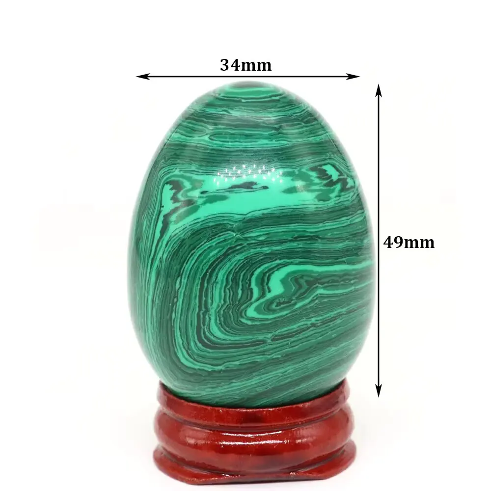 34x49 مللي متر يوني البيض تمثال الشفاء الطبيعي كريستال حجر شقرا الريكي الطاقة الكوارتز المعدنية عينة ديكور المنزل هدية عيد الفصح #6