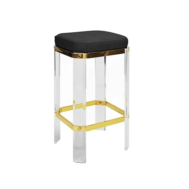 American stainless steel acrylic bar stool high-grade titanium bar stool