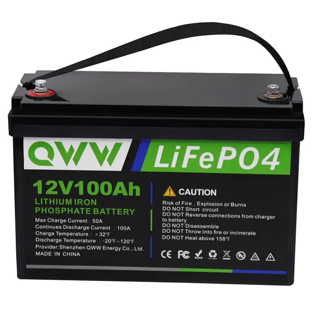 

2-PACKS 12V 100AH LiFePo4 Battery,3000+ deep cycles, perfect for UPS backup, lighting, heater,RV,Home energy, Customized
