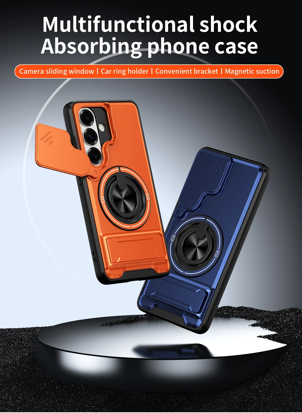 360 drehbare magnetische Ringh – Phone Kickstand Ring Bewertung und Preis