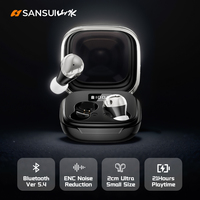 Sansui Ture Wireless Sleep Earphone Noise Reduction Invisible Earphone Sleeping Headset Bluetooth Sport Headphones Earbuds
