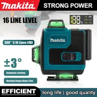 New Makita High-Precision 16-Line 360 Horizontal Vertical Cross Level Green Light Laser High-Precision Wall-Mounted PortableTool