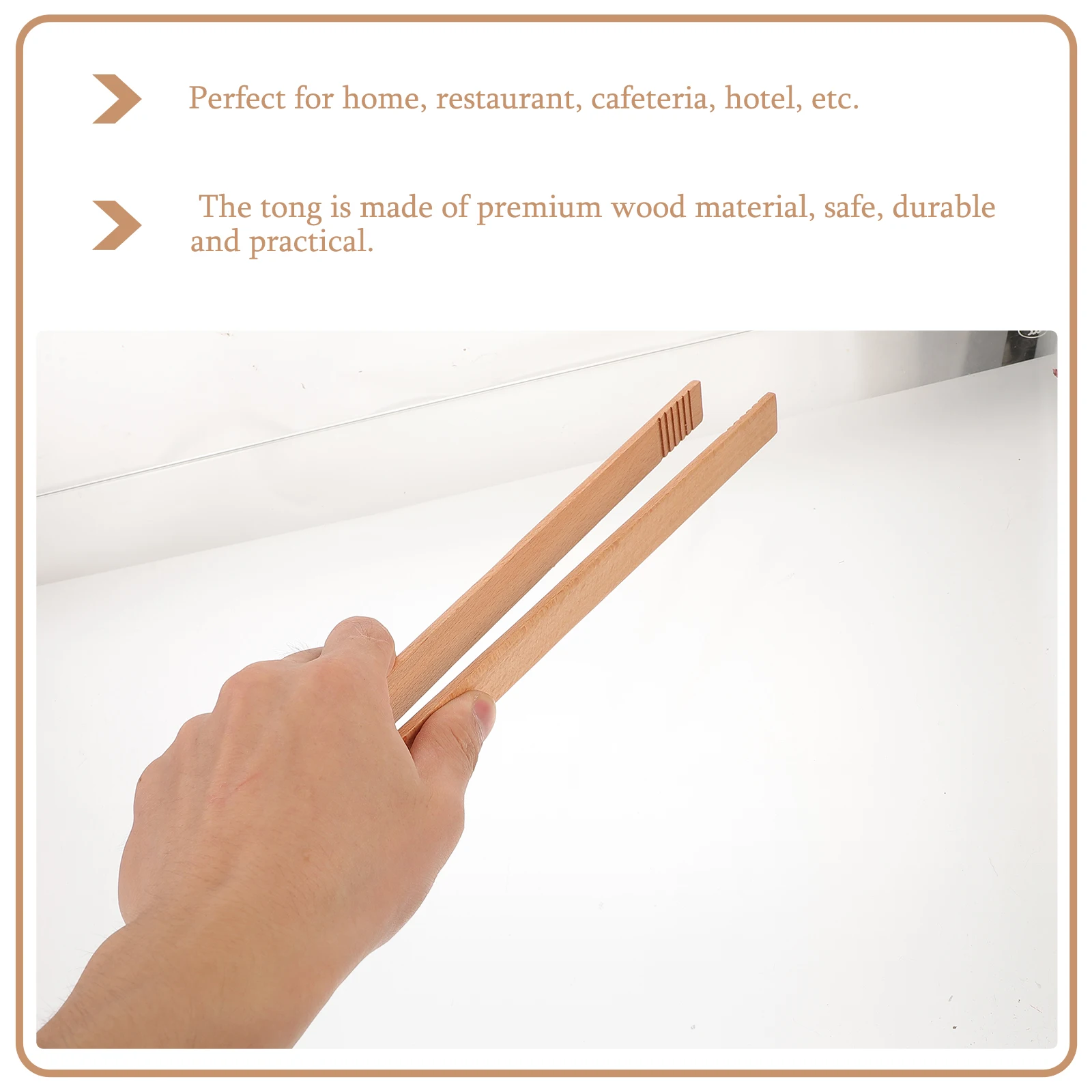 

Wooden Food Tongs Kitchen Cooking Tools Premium Material Stain Resistant Tong Spoon Bamboo Toaster Grilling Baking
