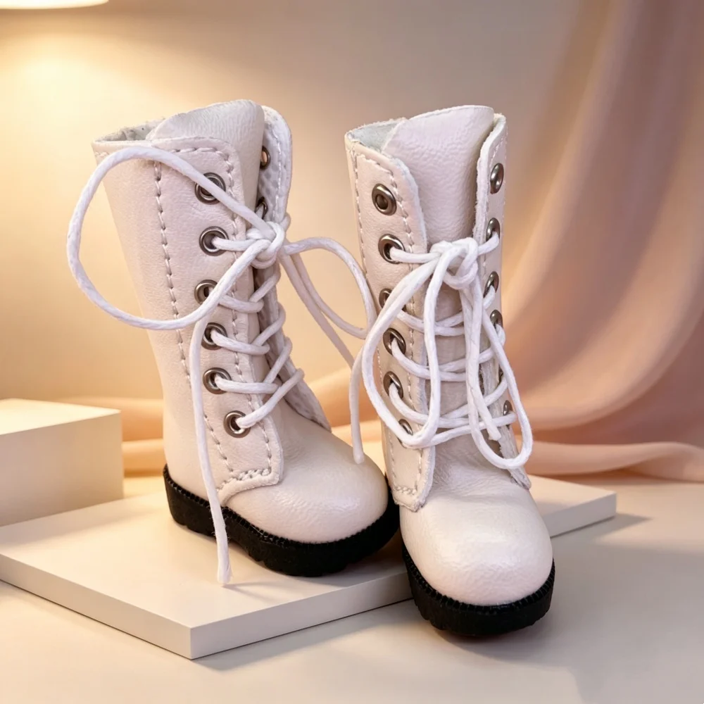Tilda-Botas de muñeca Blythe de 3,2 cm, Mini zapatos de cuero para Blyth Azone BJD, zapatos de marionetas informales, accesorios, 1/8