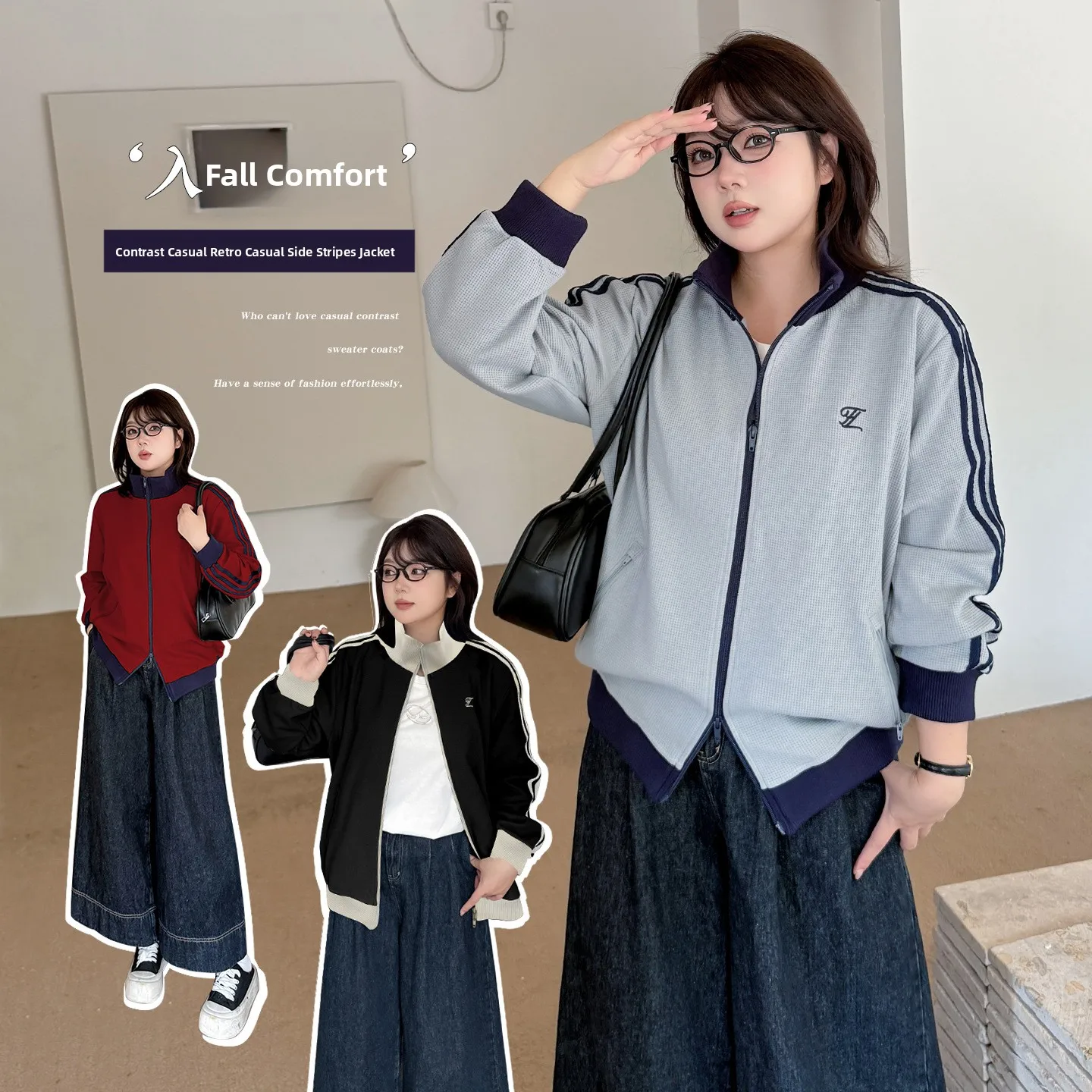 

Пальто-накидка больших размеров в американском стиле для женщин, осенняя новинка, элегантный повседневный дизайн, короткая верхняя одежда свободного кроя