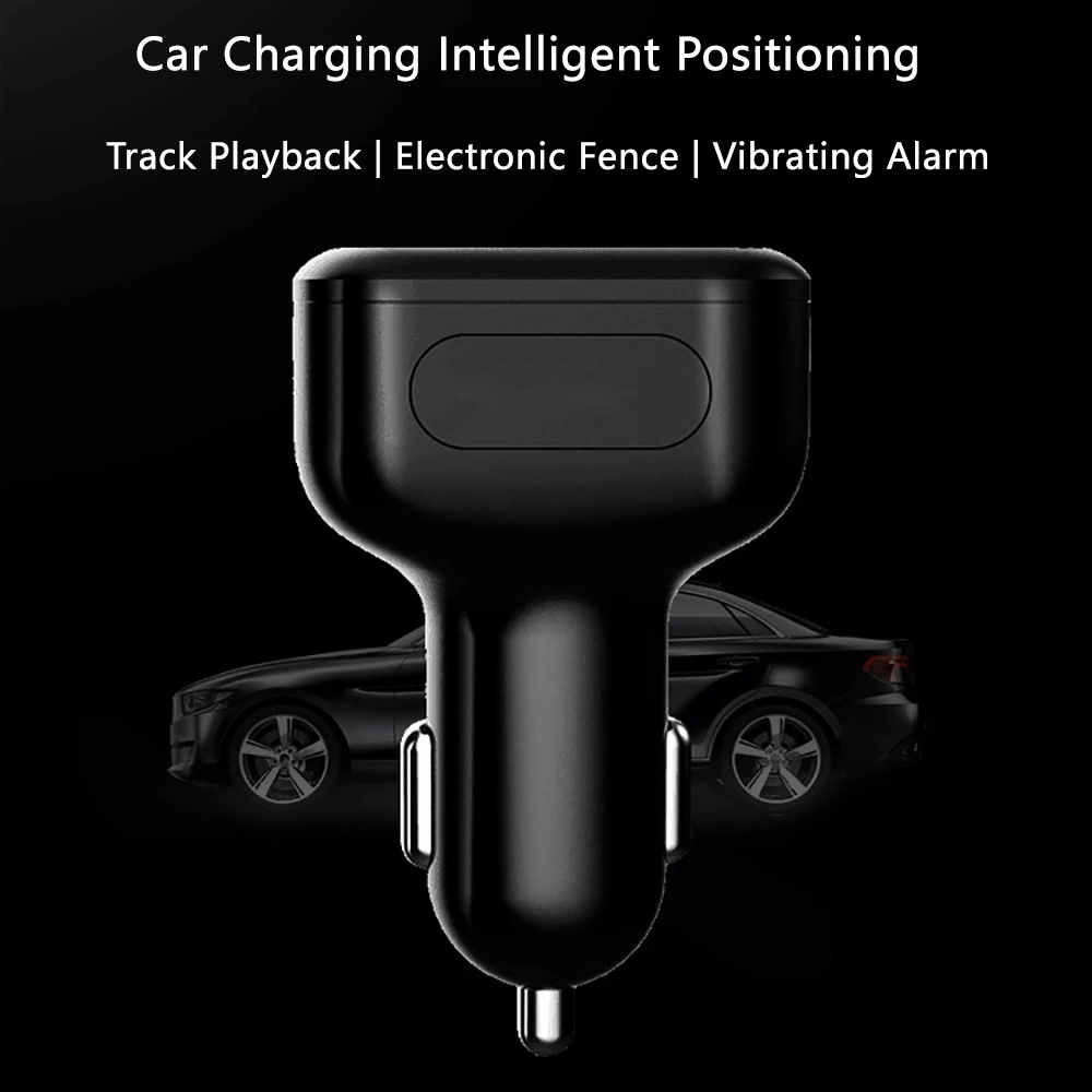 

2G Car Cigarette Lighter GPS Tracker Dual USB Adaptive Fast Charger USB Output Charger Locator Real-Time Online Free App