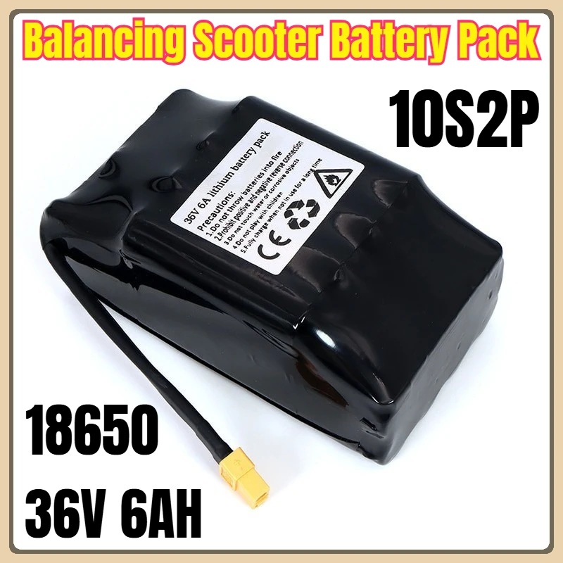 

36V 6AH 10S2P 18650 Balancing Scooter Battery Pack