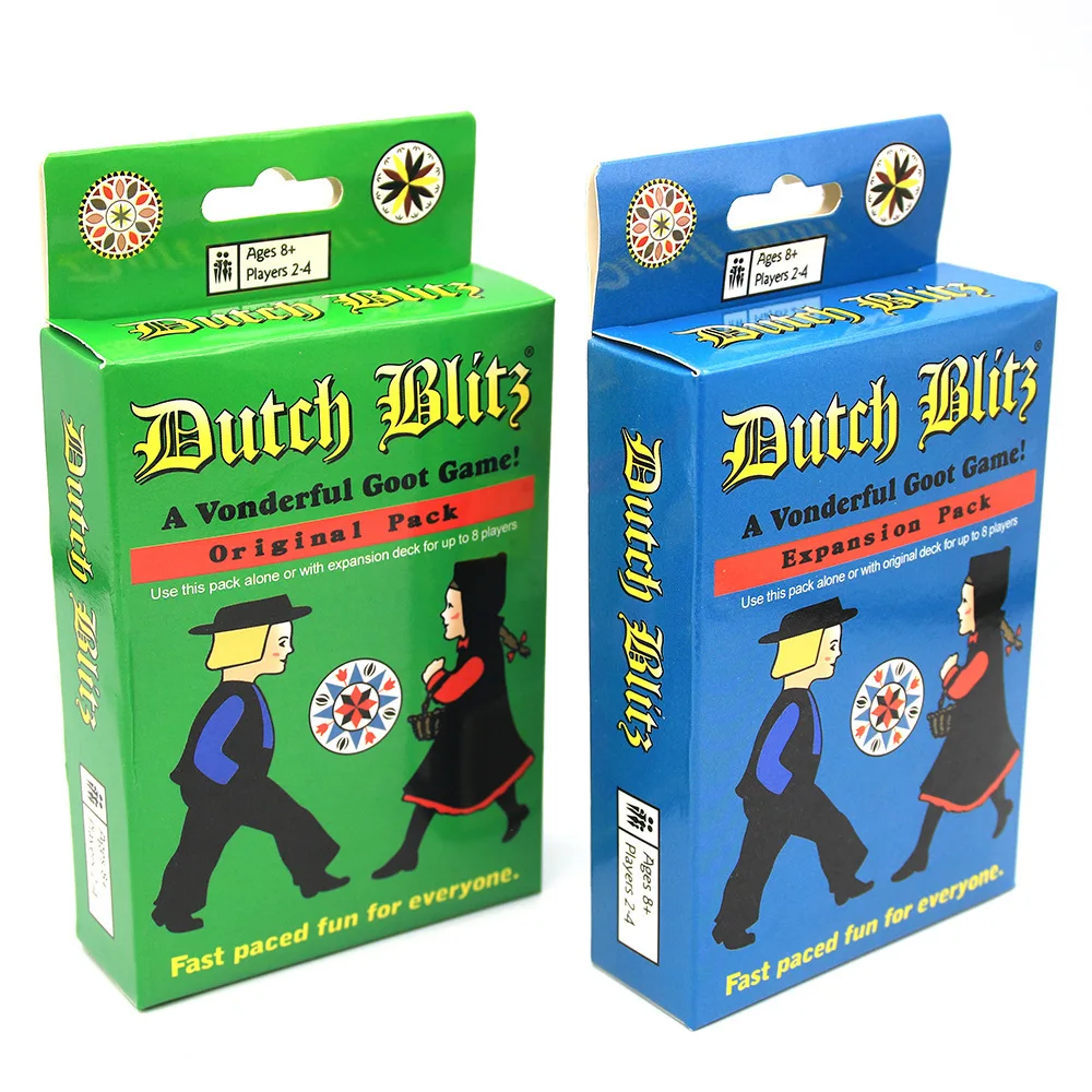 Dutch Blitz Das Original Fast-Paced-Kartenspiel enthält 160 Karten schnell und leicht zu erlernen. Tolles Familienspiel, Spaß für alle für 2 Personen – Detail 1