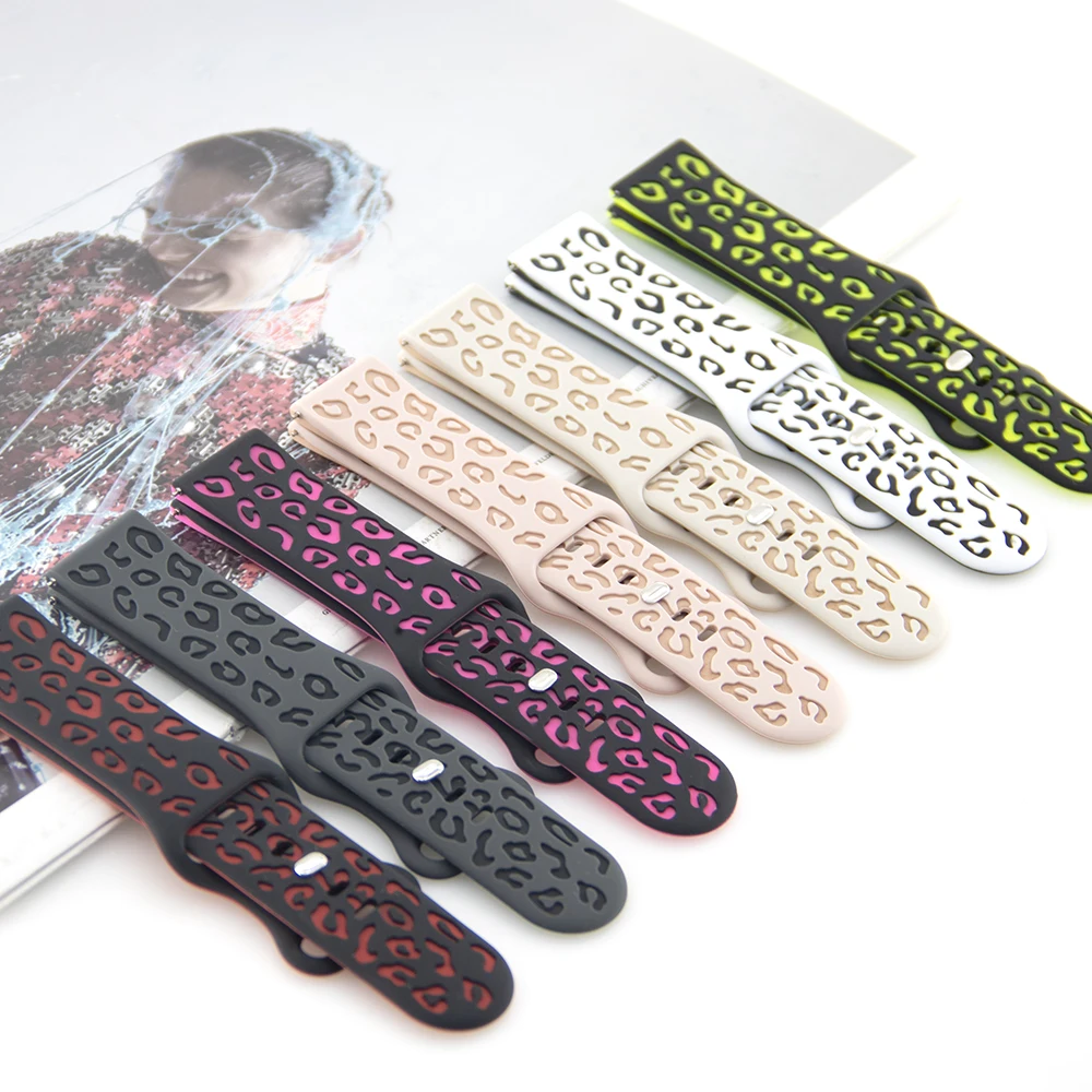 

18mm 20mm 22mm Universal Watch Strap For Samsung Galaxy watch 6/4/5 pro/classic/gear s3/active 2 Sport Silicone Huawei GT 2 2e