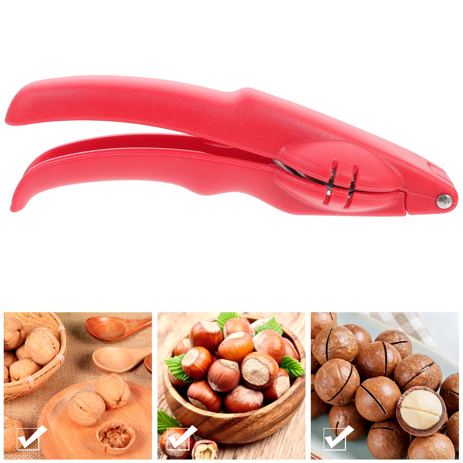 

1pc Multi-Use Chestnut Clip Iron Nutcracker Tool For Walnuts Hazelnuts Almonds Stainless Steel Blades Nut Opener Pecan