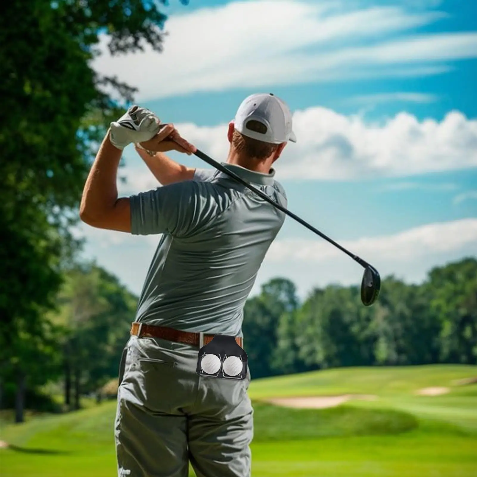 

Портативная поясная сумка для гольфа со съемным зажимом, сумка для гольф-тейлов для путешествий, турниров, тренировок, для женщин и мужчин