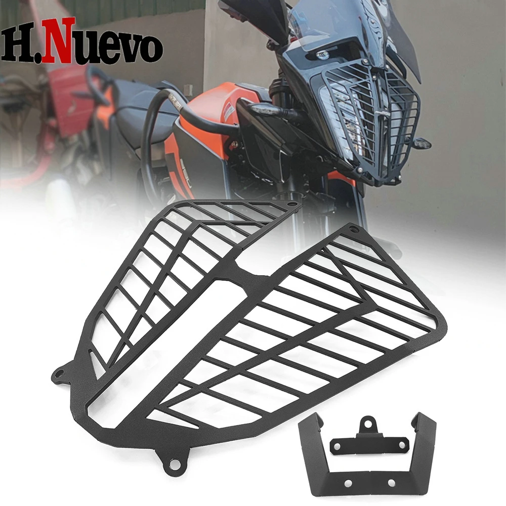 For KTM 390ADV 790ADV 890ADV R 390 Motorcycle Accessories Headlight Guard Front Mesh Fence Protective  Adventure Headlight Guard