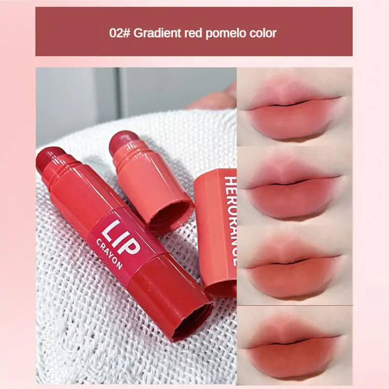 4 Farben in 1 matten Lippenstift Stift Samt Rose lila Lippen tönung Combo langlebige Antihaft-Tasse Lip gloss Set Make-up Kosmetik-Kit