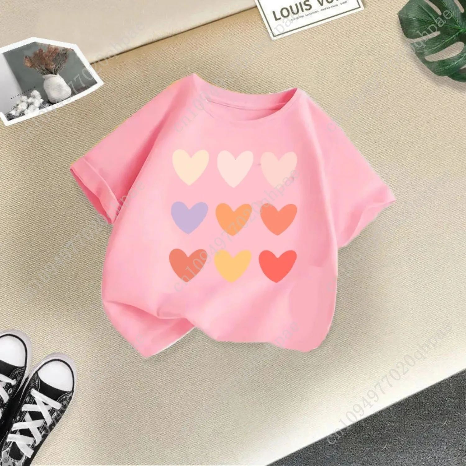 Zomer Nieuwe Kinderkleding Kinder T-shirt Jongens en Meisjes Casual Mode Korte mouwen Baby Halve mouwen Top Base Shirt