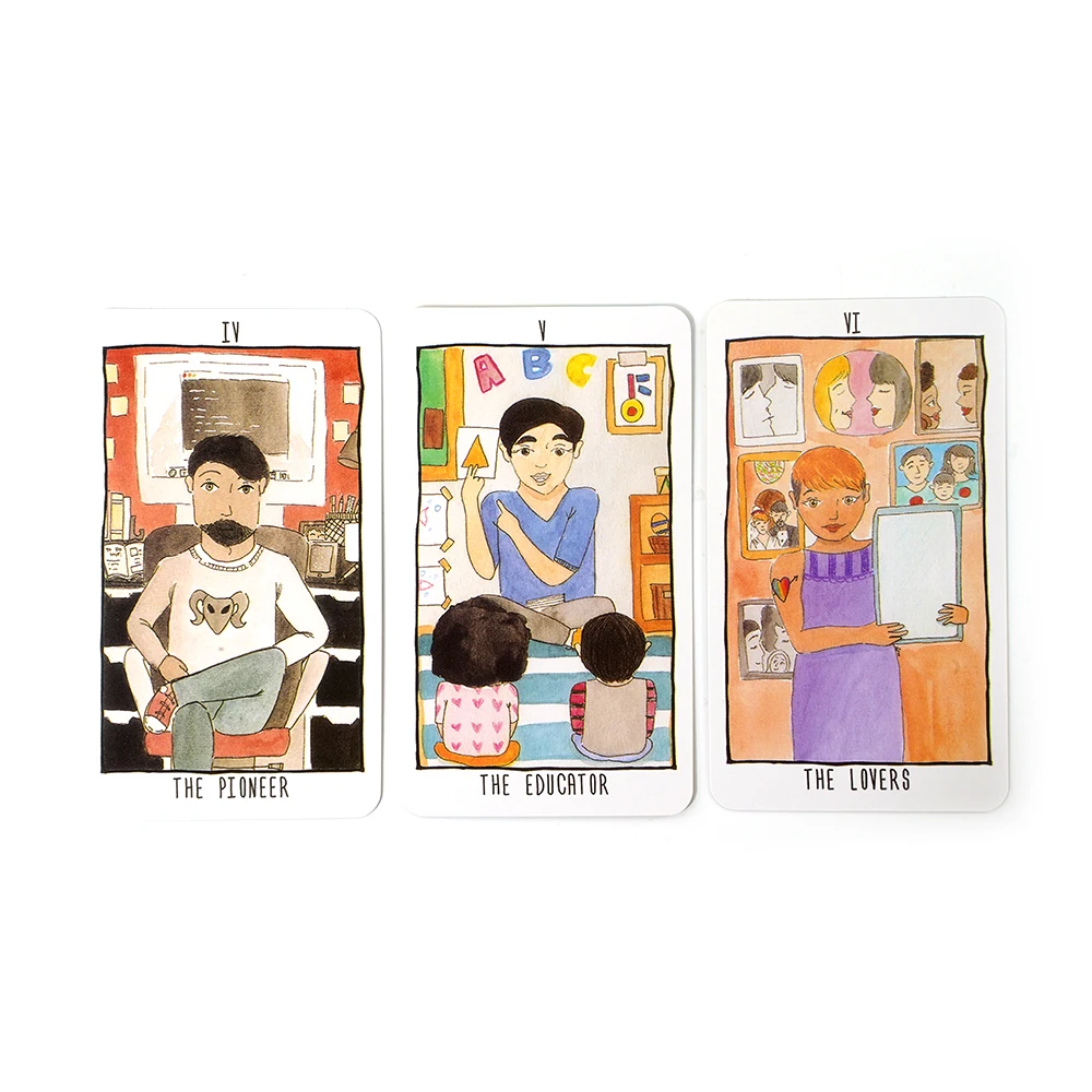 The Quirky Creatives Tarot Deck من Kevin Dones مجموعة بطاقات العرافة الفنية الحديثة 78 لبطاقات الكتاب الفنانين والعقل الفريد #5
