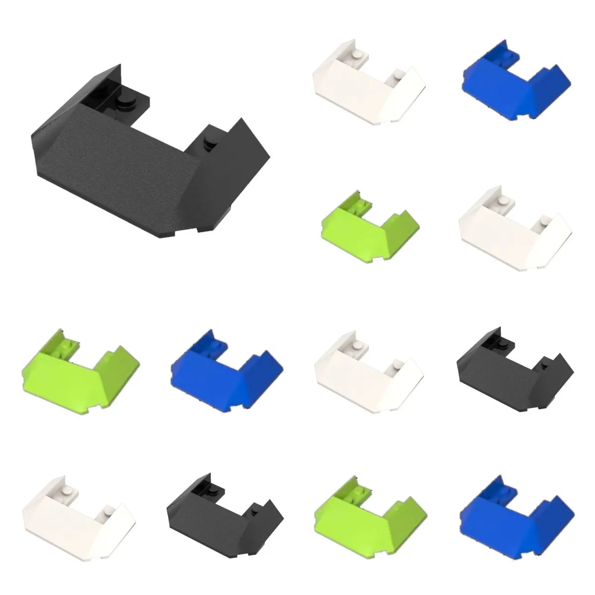 

10pcs 13269 Building Blocks Technology 6x4x1 Train Plane Inclined Plane DIY Assembles Particles Part Moc Toy Gift