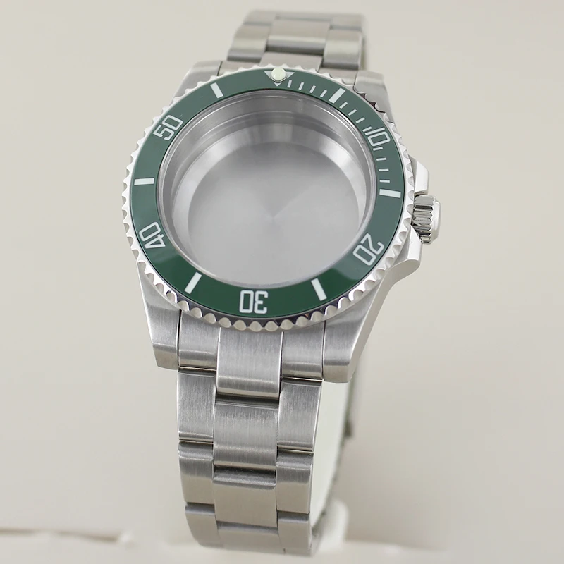 

40mm 20ATM Diving Case For NH35 NH36 nh34 nh70 nh72 Miyota 8215 Eta 2824 movement Watch Case Oyster/Jubilee Strap Sapphire Glass