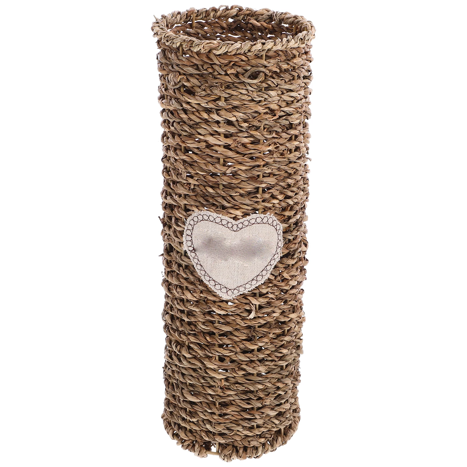 

Rattan Handmade Woven Design Natural Fiber Flower Vase For Home Decor Bedroom Desktop Dried Flower Arrangement Decorative