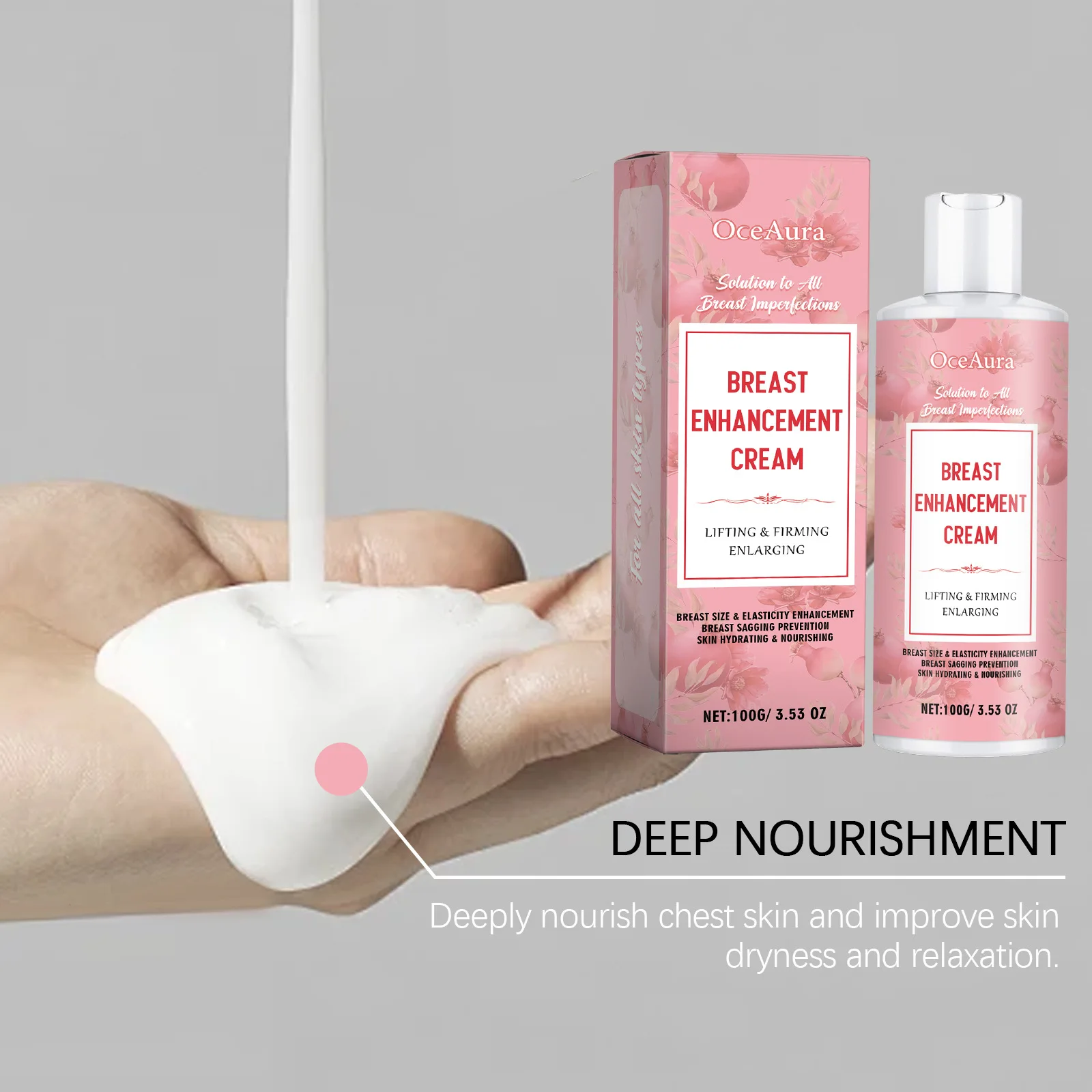 Breast Enlargement Cream Fast Bust Growth Lifting Firming Anti Sagging Chest Massage Plump Bigger Boobs Natural Breast Care