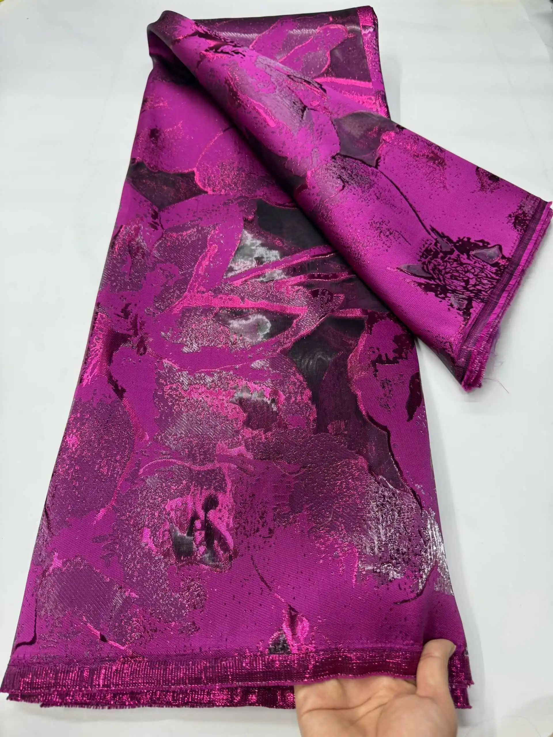 Африканская парчовая кружевная ткань, 5 ярдов, 2025 г., высокое качество, нигерийское жаккардовое кружево, французское кружево для женщин, праздничное платье, шитье