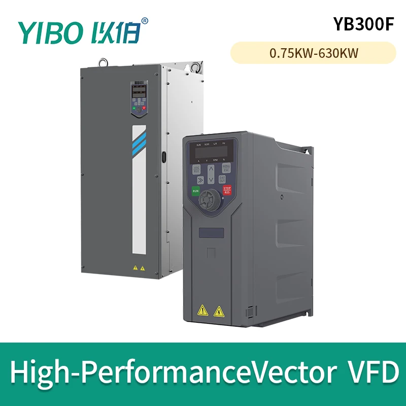 YIBO YB300F High Performance Vector VFD Inverter Single Three Phase 220V 380V 750W 1.5KW 2.2KW 5.5KW 7.5KW