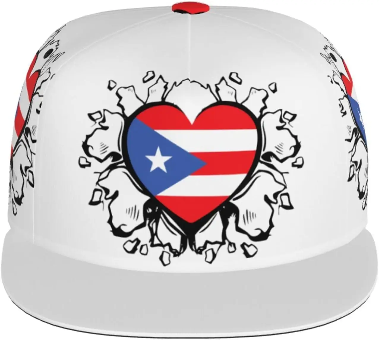 Puerto Rico Flag Baseball Cap Adjustable Fashion Casual Flat Bill Brim Dad Hats for Women Men Sun Hats