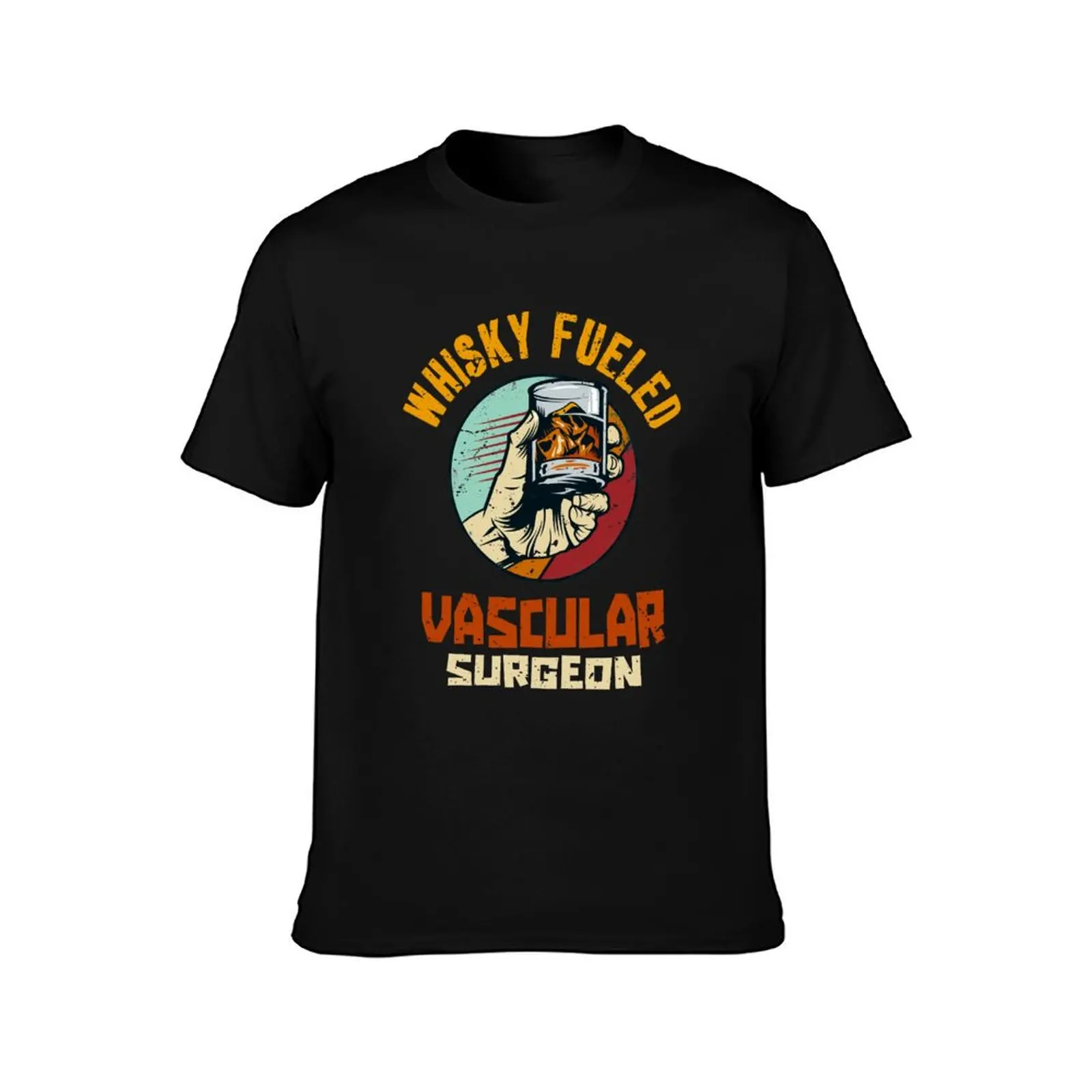 Whisky Fueled Vascular Surgeon T-Shirt Simple Line Art Print Tee T-Shirt