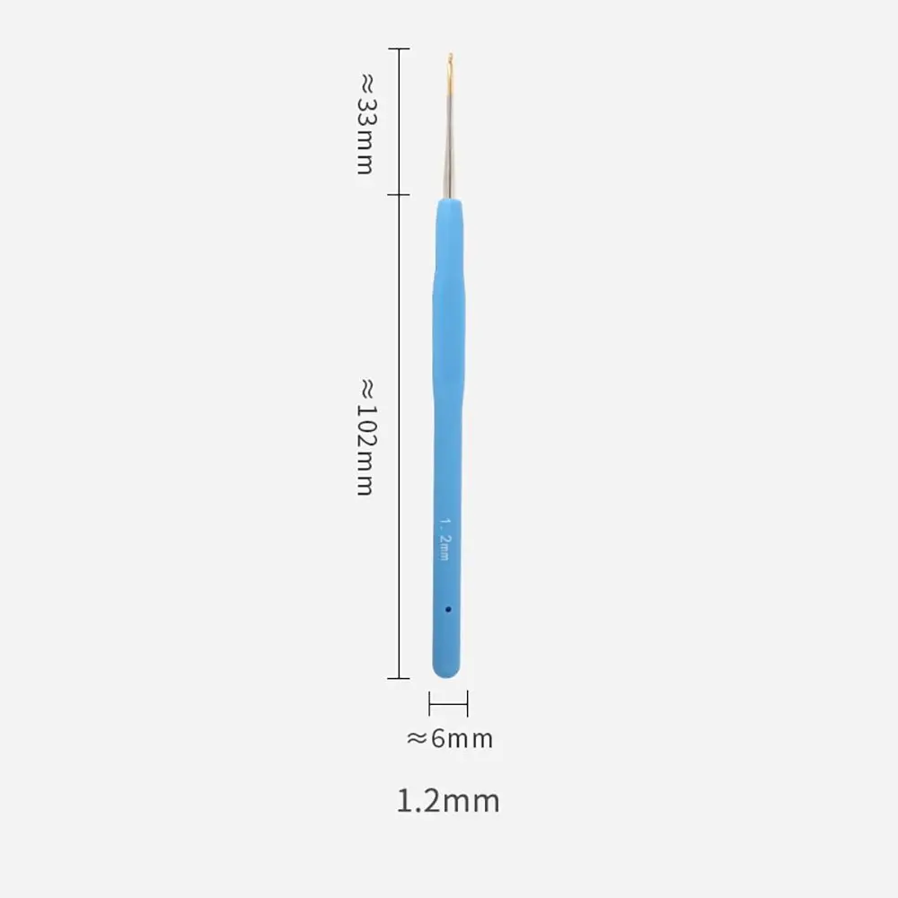 

New Rubber Handle Knitting Needles Long Multisize Crocheting Needles Weaving Tool DIY Sewing Accessories