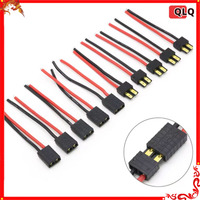 5/10pcs/lot Trx Plug Male Female Connector Silicone Wire With 10CM 14/16AWG for Rc Battery / Rc Drone