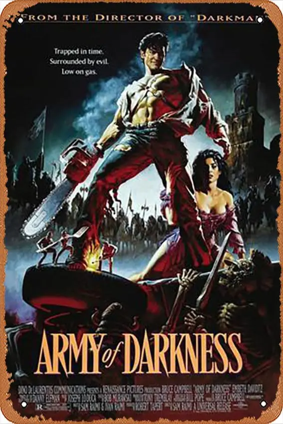 Metall-Blechschild – Army of Darkness – 1992 – Poster, Metallplakette, Café, Bar, Wanddekoration für Zuhause