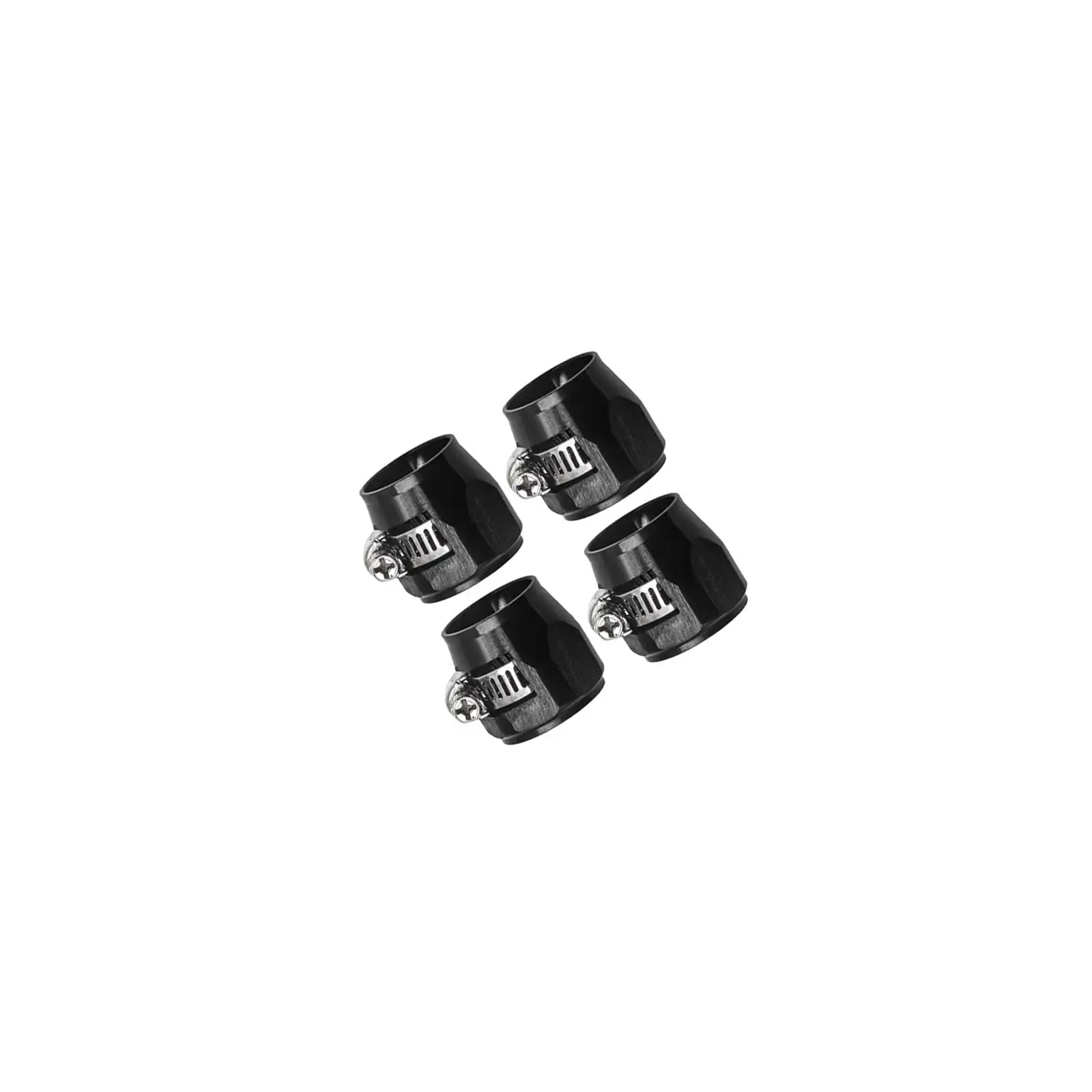 

Flexible Hose Finisher Clamps End Cover Aluminum Alloy Pipe Clip for Braided Fuel Oil Water Tube Connection