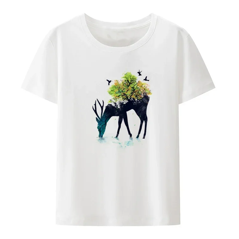 Pair Commuter Camiseta Same Style Women's Summer Top Classic Zissou of Fish Graphic T-shirt Funny Tee Print Trend Female Tshirt image 2
