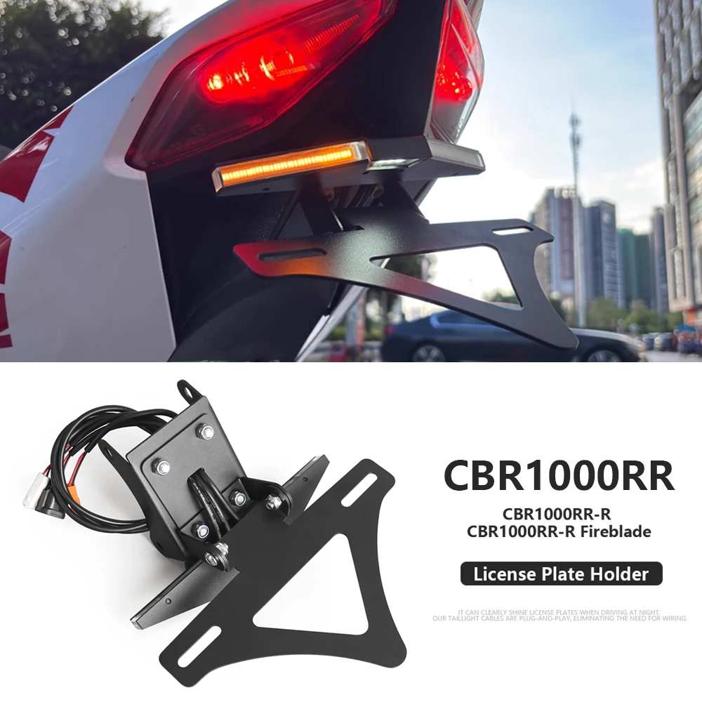 

CBR1000RR 2020 Tail Tidy Fender Eliminator Motorcycle License Plate Holder LED Turn Signal For Honda CBR1000RR-R Fireblade 2025