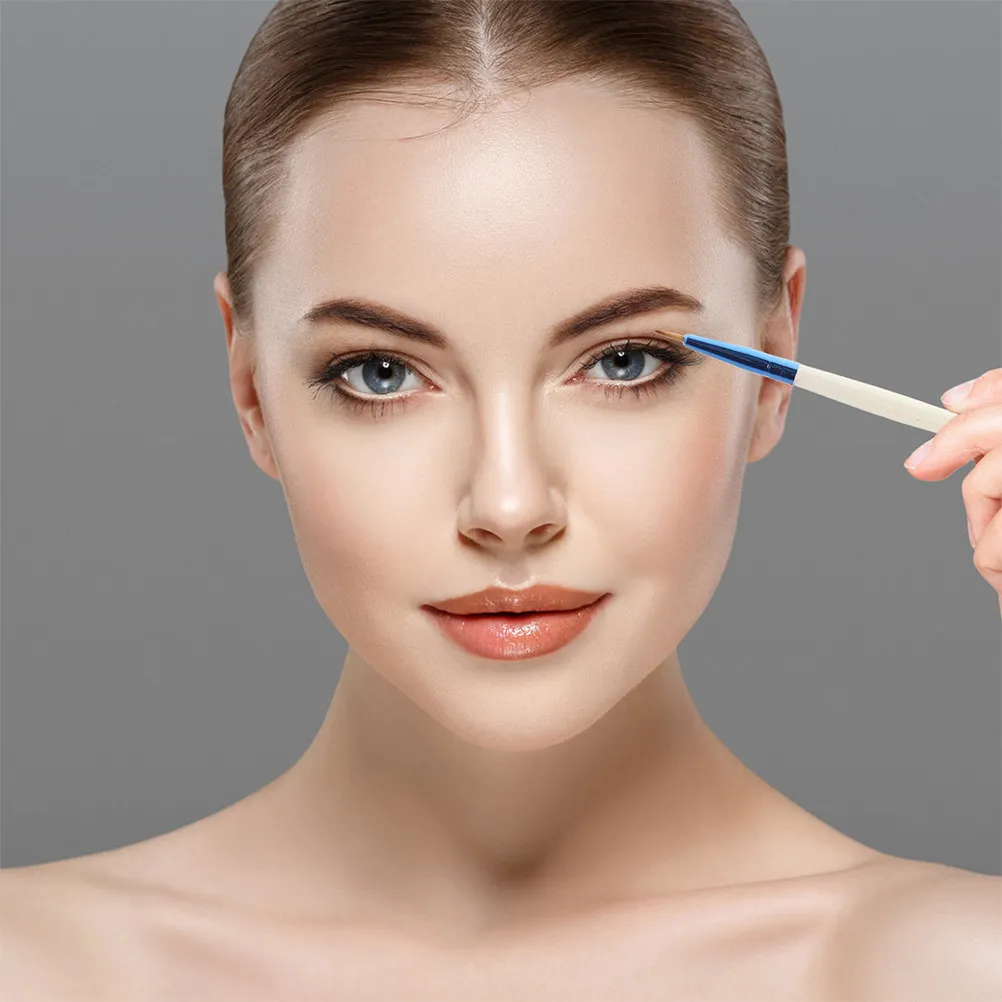 3Pcs Multifunctional Eyeliner Brush Set Portable Fine Point Eye Makeup Brush for Precision Liner Highlight
