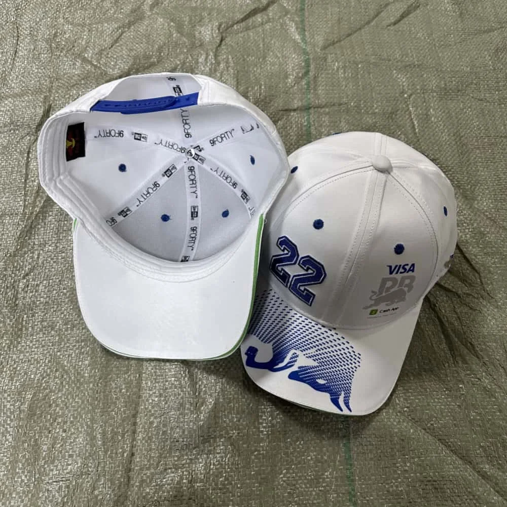 2025 Season 22 Red Bull Hat VisaCash AppRB Red Bull Racing Hat Men's and Women's Summer Bent Red Bull Baseball Hat