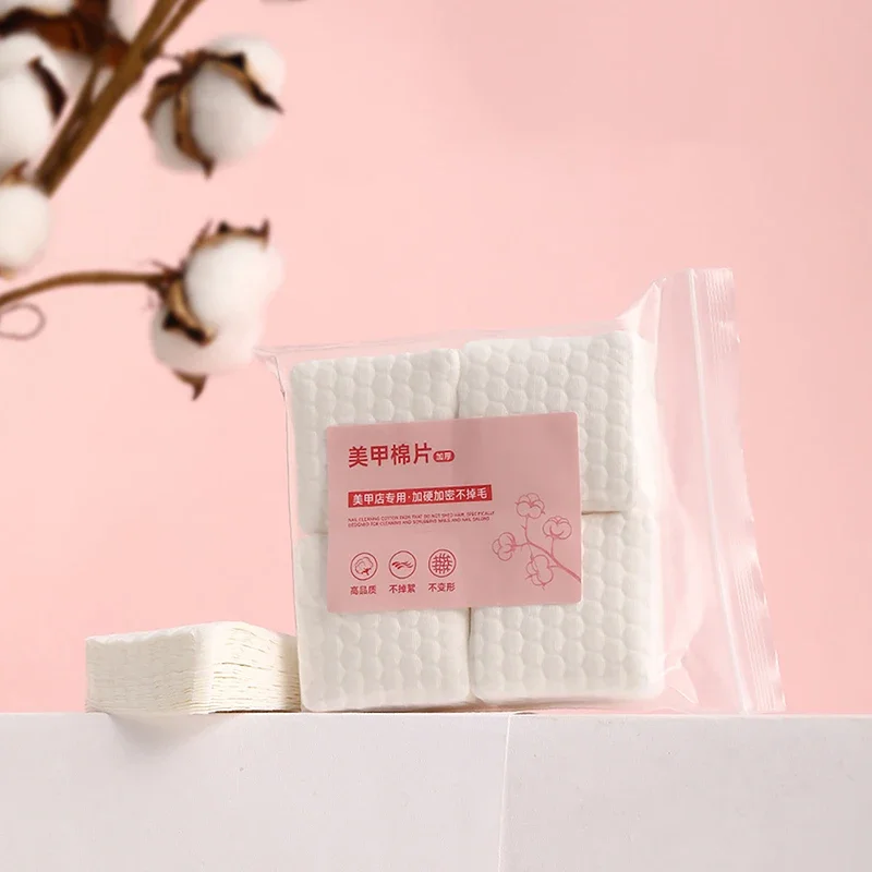 

200/500 Pcs Profession 100% Cotton Pads For Nail Wipes Lint-Free Nail CottonGel Polish Remover Nail Art Cleaning Tools
