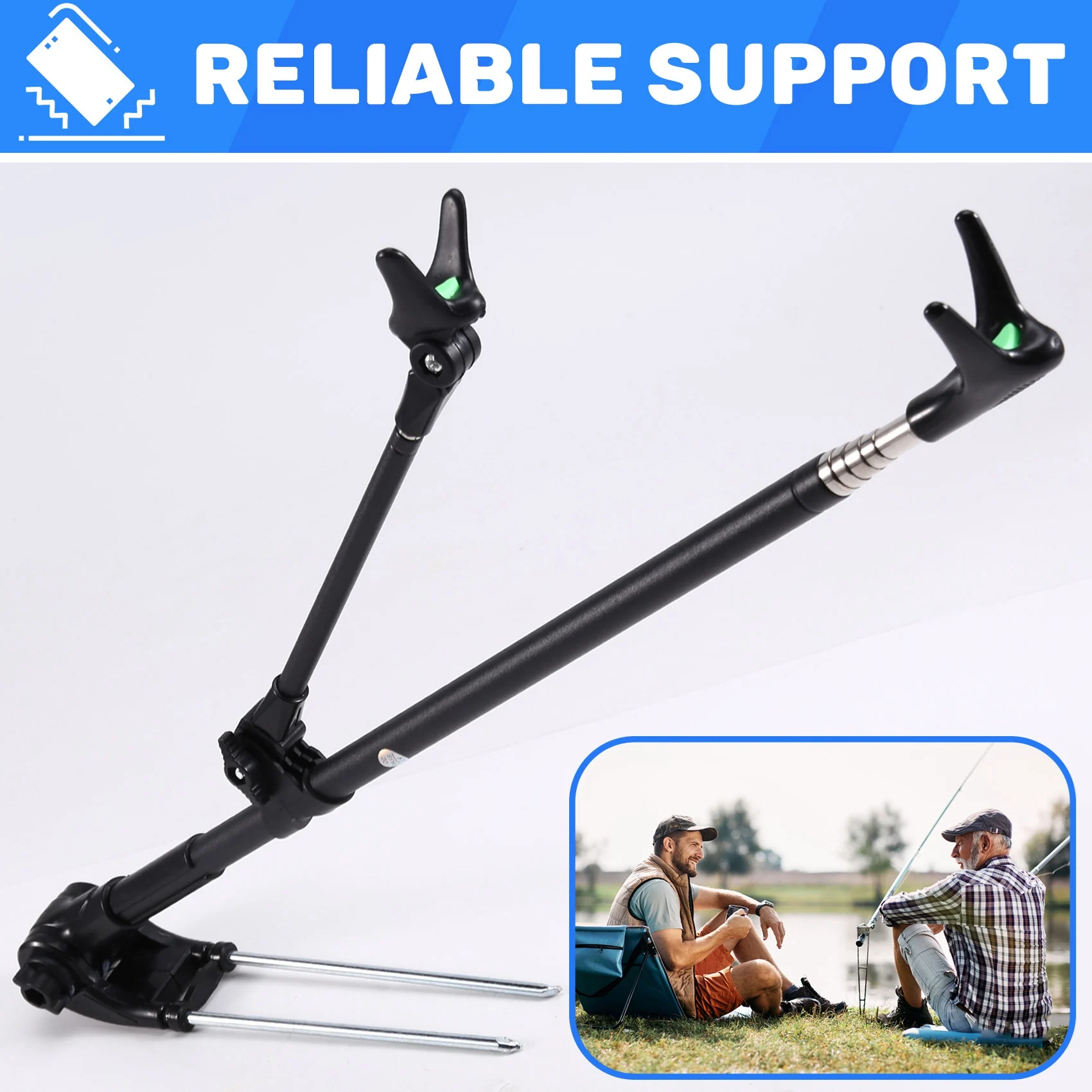 b93b-厚みのある伸縮式釣り竿ブラケット釣り竿兼用ブラケット釣り竿ホルダー24m