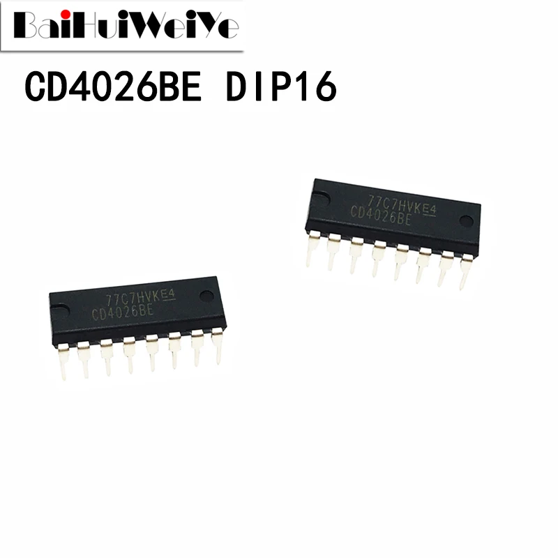 10PCS CD4026 CD4026BE 4026BE DIP-16 New Original IC Good Quality Chipset In Stock DIP16