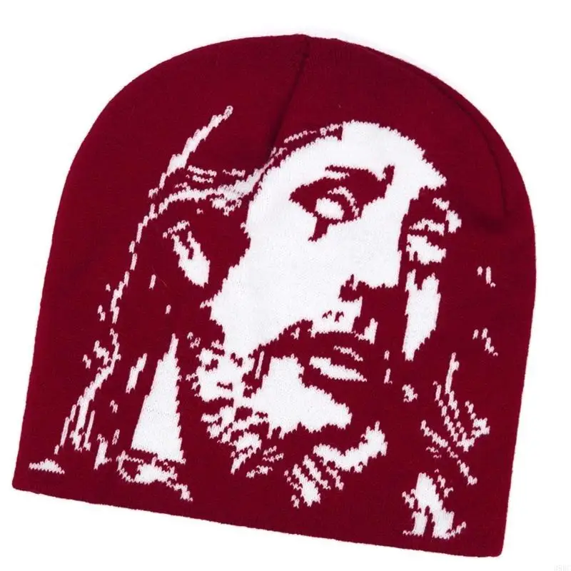 39BC قبعة متماسكة فريدة من نوعها للجنسين قبعة الشتاء السترة عارضة الشارع الشهير بيني صور الدعائم