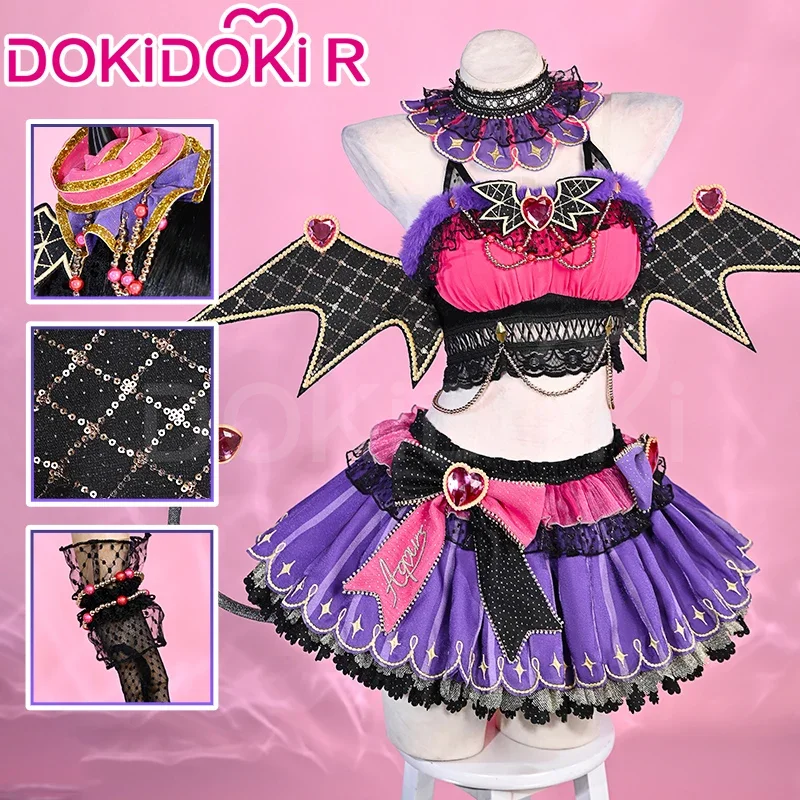 2025 أزياء كوروساوا ديا التأثيرية أنيمي لوف لايف! تأثيري DokiDoki-R هالوين المرأة فستان الشيطان الصغير كوروساوا ديا شعر مستعار تأثيري #1