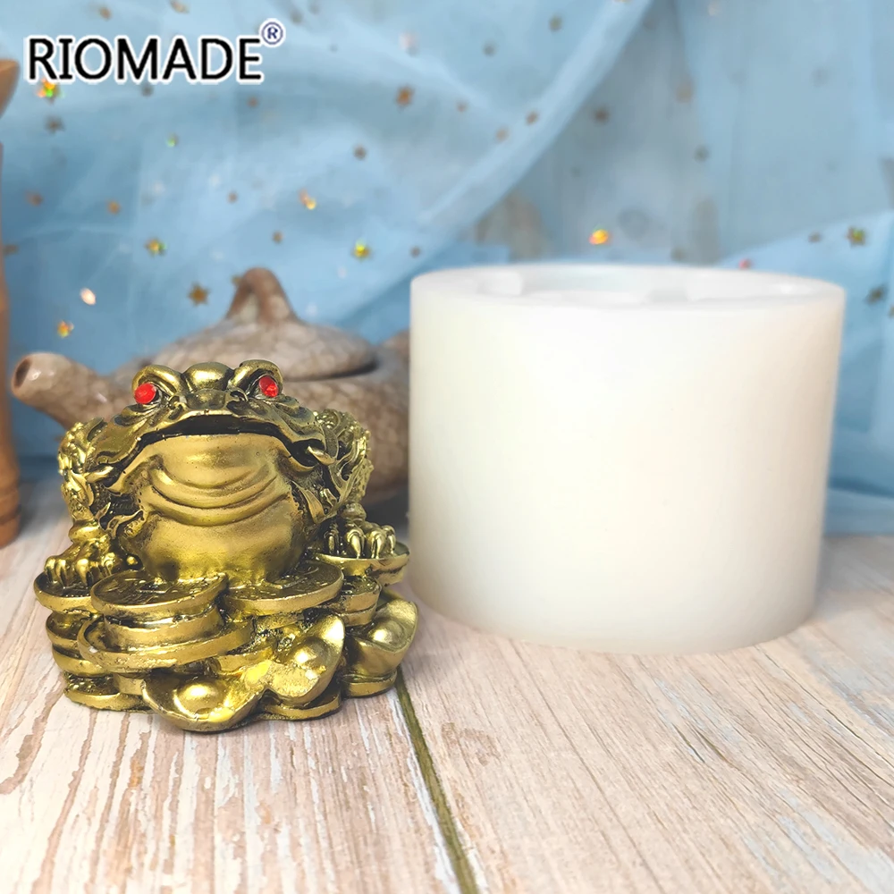 3D Chinese Styles Frog Silicone Mold For Home Ornament Decoration Tools DIY Handmade Gypsum Resin Candle Clays Making Mould