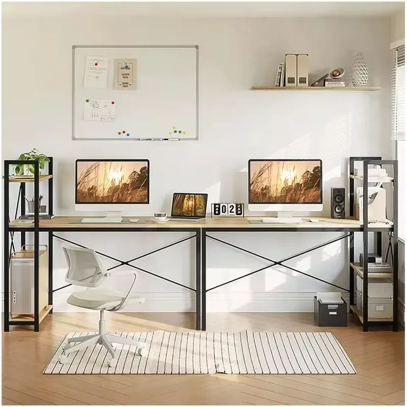 Custom Simple Computer Desk Household Multipurpose Writing Storage Table for Bedroom Rental Apartment