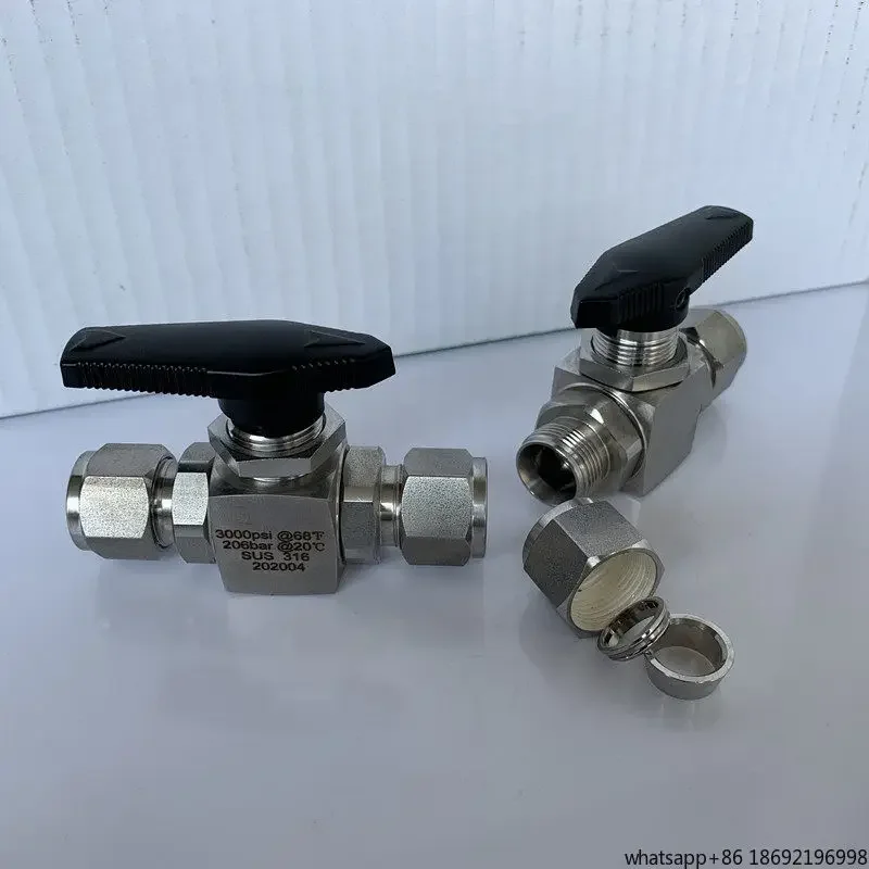 316 Cartridge Ball Valve Stainless Steel Cartridge Metric Imperial Through Boutique Valve Hydrogen 1/4 8mm 1/2 Ball Valve