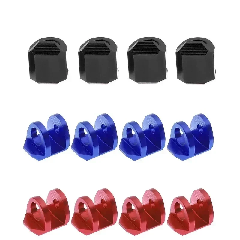 4PCS Aluminum Alloy Shock Cap Protector for ARRMA 1/18 Granite Grom/1/14 Typhon Grom - Reinforced Shock Guard