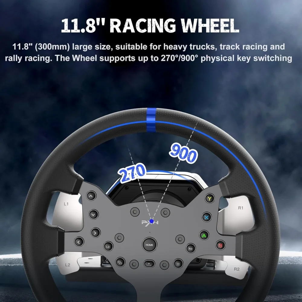 عجلة قيادة قوة الأثاث التجاري 270 900 درجة مع 3 دواسات شيفتر للكمبيوتر الشخصي PS4 سلسلة واحدة #4