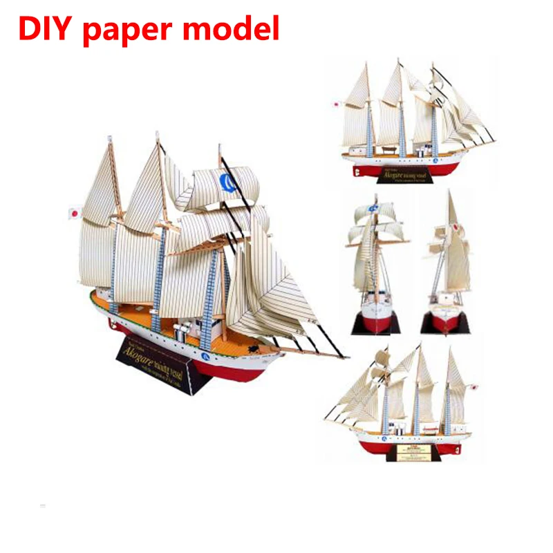 

Паперовая модель парусной лодки 3D DIY оригами ручной работы студенческая активность оригами игрушка оригами