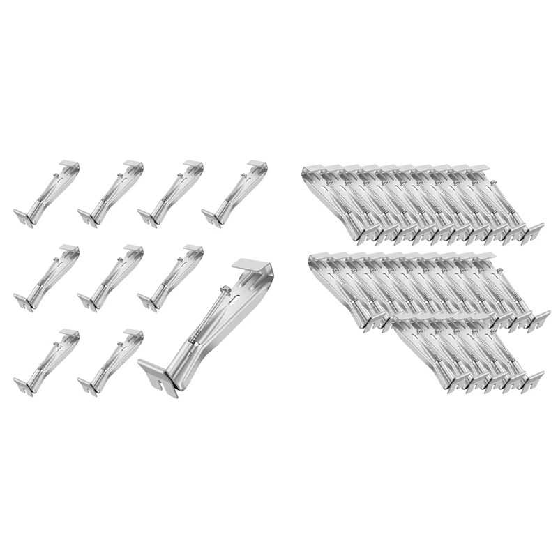 AB47-5Inch Gutter Hangers, With Pre-Inserted Screw, Aluminum Gutter Brackets For Repairing Sagging Rain Gutters