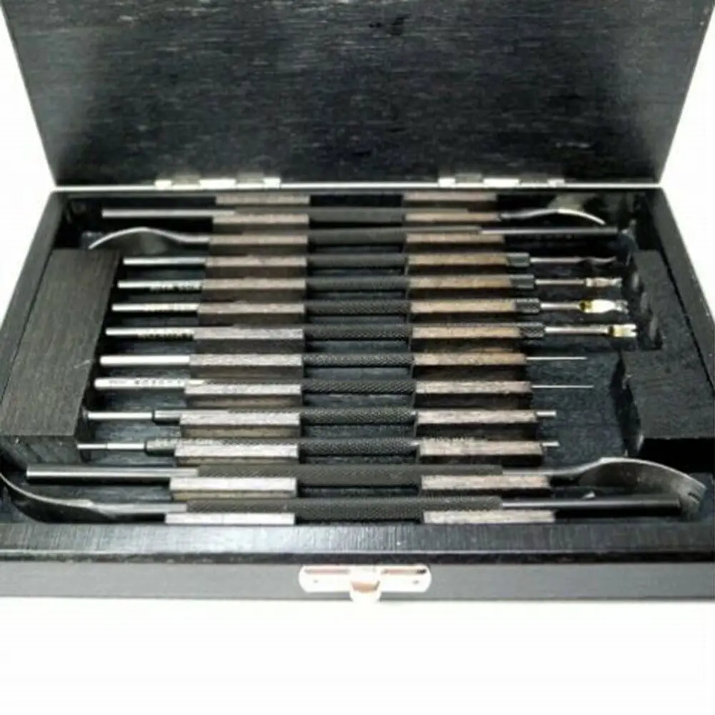 Bergeon 30020 Assortment of Watchmakers Hand Levers Set with Box Watchmaker Tool